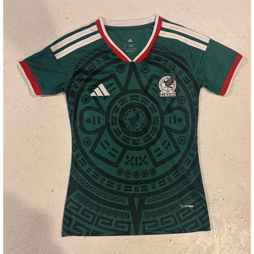 Adidas Mexico 2026 Home Jersey Kit Womens Small Slim World Cup Mundial Green